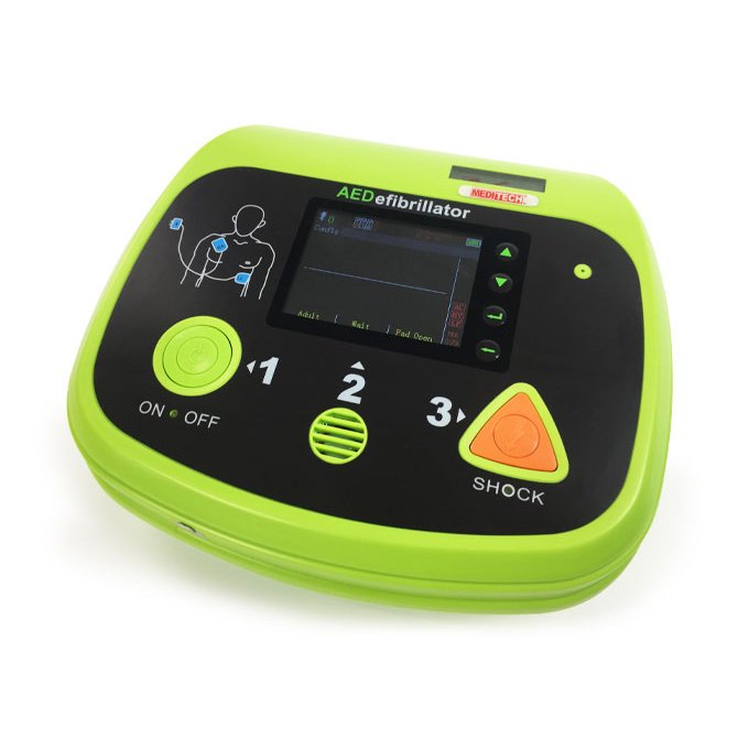 Portable Color Screen AED Defibrillator with ECG, Multi Language, SD Socket For Data Transfer from AED Device Defi 6