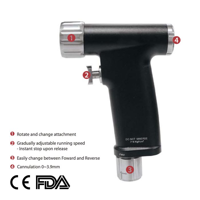 Orthopedic Pneumatic Drill and Saw System Modular Multifunction Power ISA100