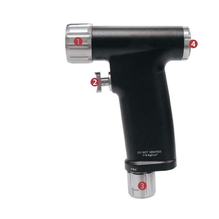 Orthopedic Pneumatic Drill and Saw System Modular Multifunction Power ISA100