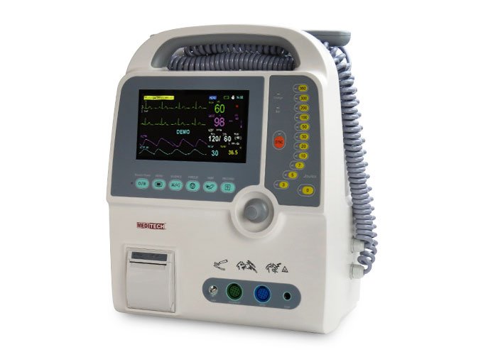 Emergency First Aid Defibrillator monitor with Biphasic and Monophasic Technology Defi 9